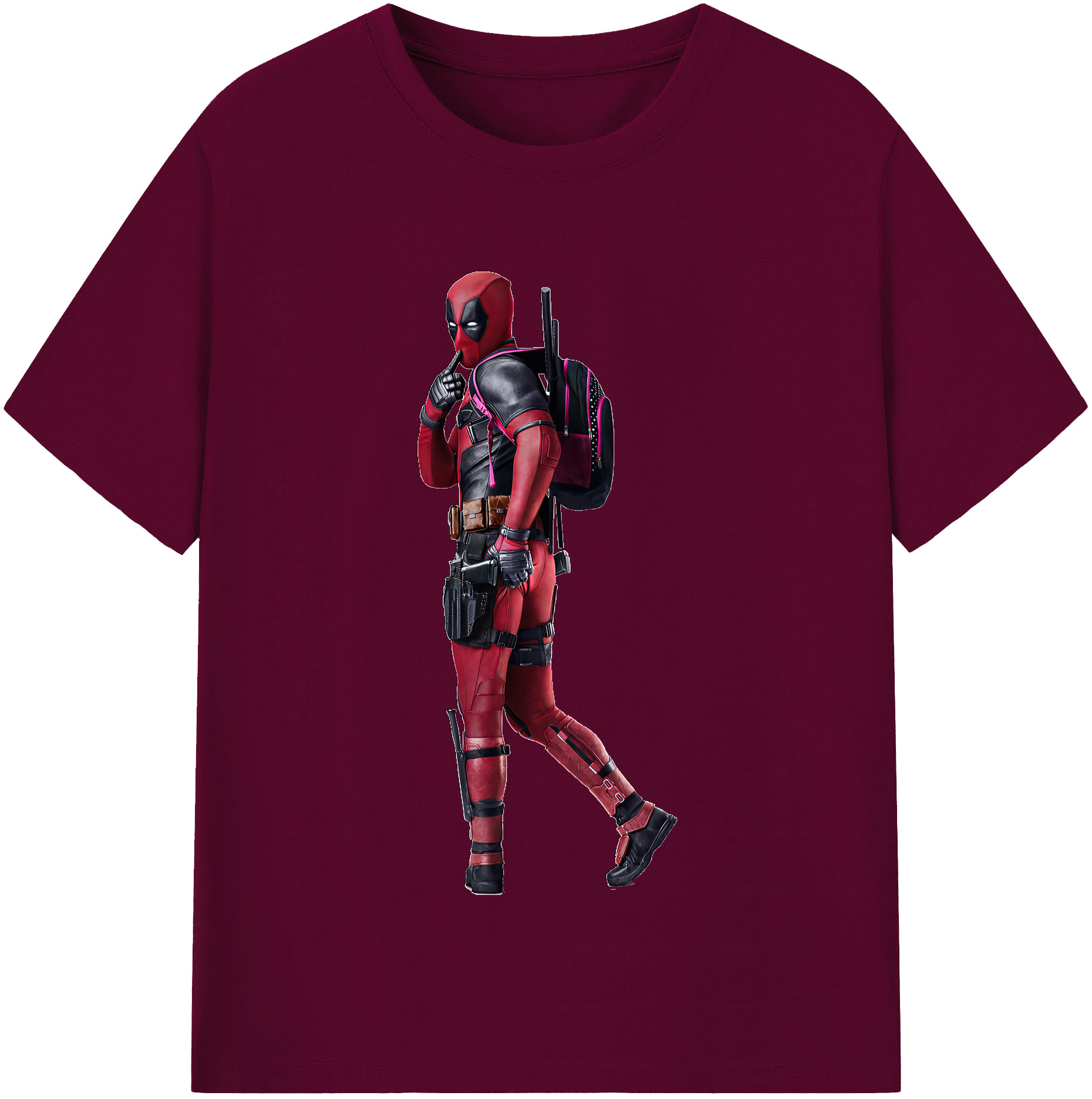 （画像用） Deadpool デッドプール レディースカジュアルプリントTシャツ（綿100％）